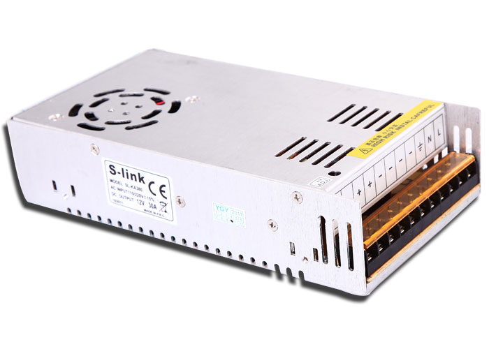S-link SL-KA390 12V 30A 380W Metal Kamera Güç Kaynağı