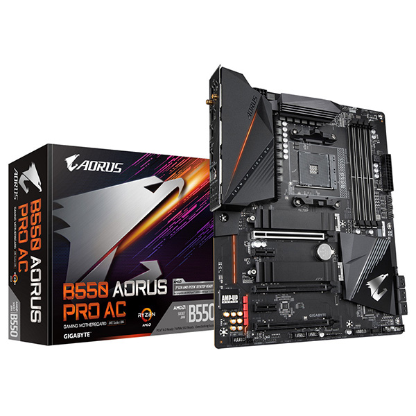 Gigabyte B550 Aorus Pro 5200MHz(OC) DDR4 Soket AM4 M.2 Hdmi Atx
