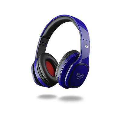 Powerway BTX100 MicroSD + FM Destekli Kablosuz Kulak Üstü Bluetooth Mavi Kulaklık