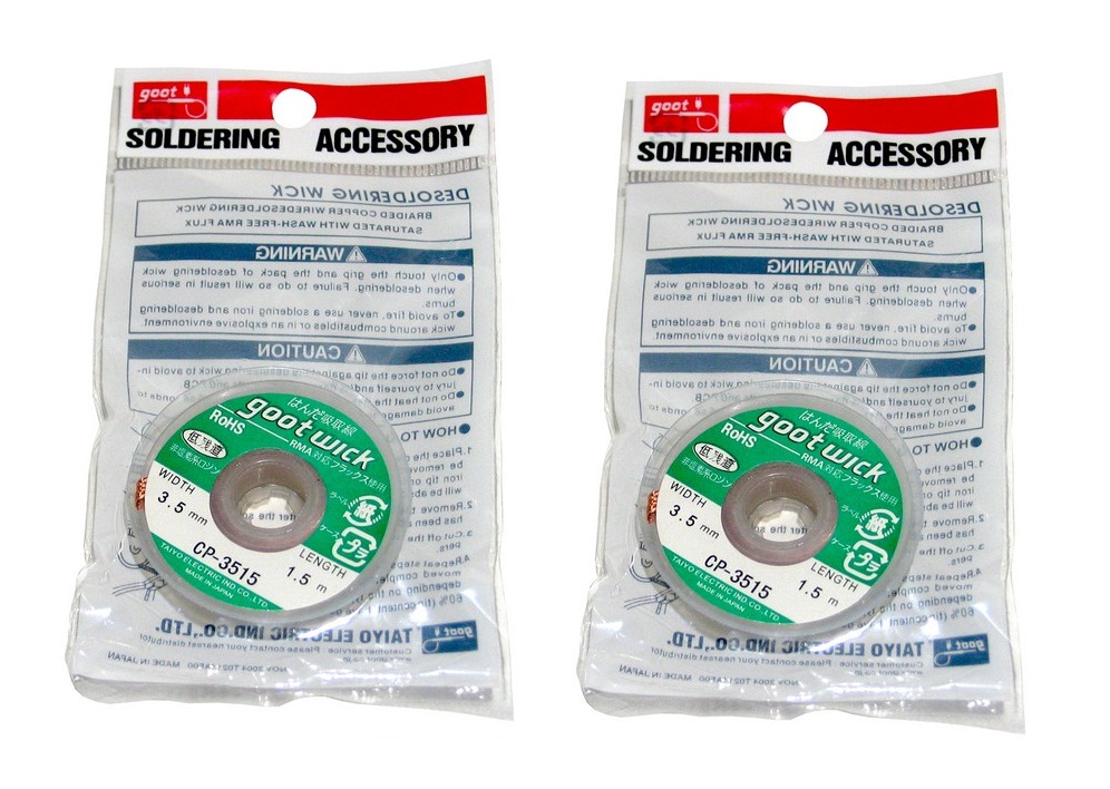 Goot Wick CP-3515 Lehim Emici Bakır Şerit 3.5 mm. 1.5 Mt. (Lehim Emme Teli)