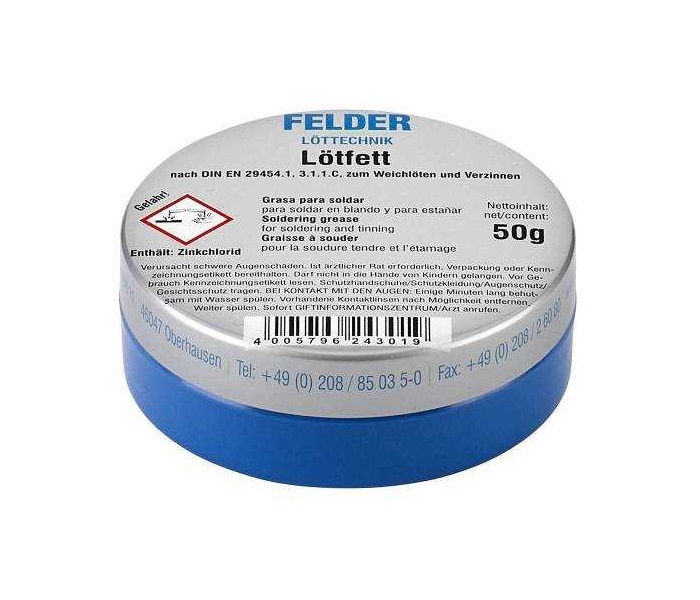 Felder Lötfett 50 Gram Lehim Pastası