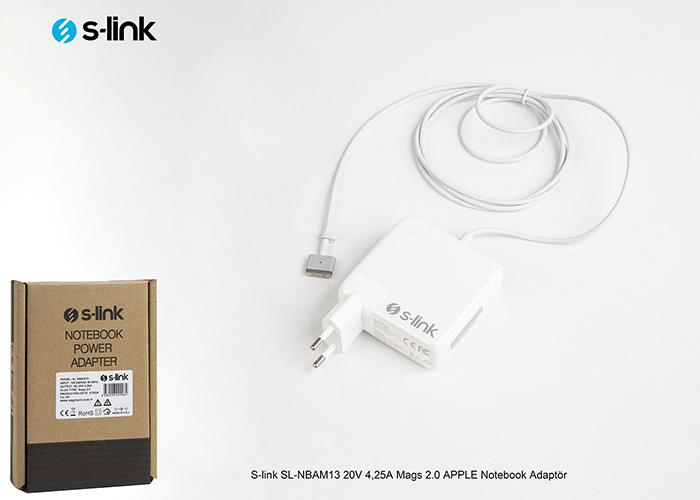 S-link SL-NBAM13 20V 4.25A Mags 2.0 APPLE Notebook Adaptör