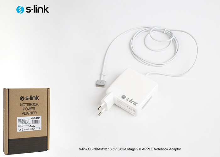 S-link SL-NBAM12 16.5V 3.65A Mags 2.0 APPLE Notebook Adaptör