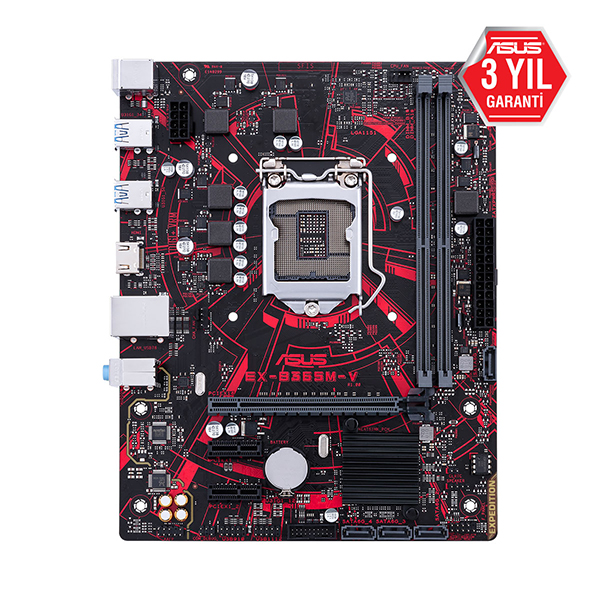 Asus EX-B365M-V İntel B365 Lga1151 DDR4 2666 Matx  Win7+Win10 Destekli