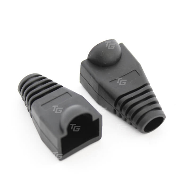 TeknoGreen TKJ-45PS Siyah RJ45 Kılıf Plug (100 Adet Paket)