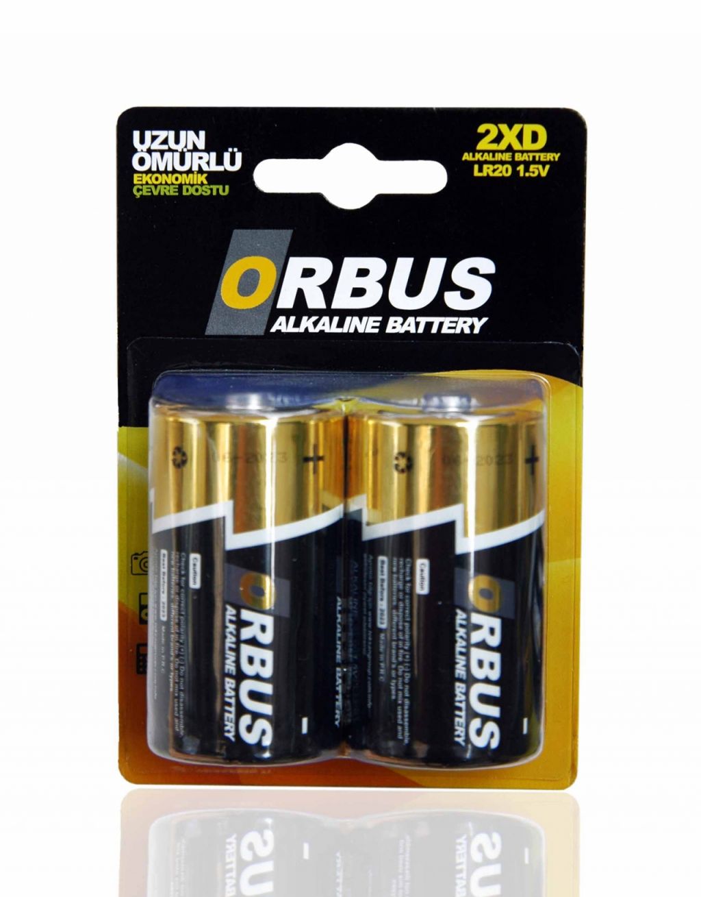 Orbus 2 Li Blister Alkalin Büyük Boy Pil LR20