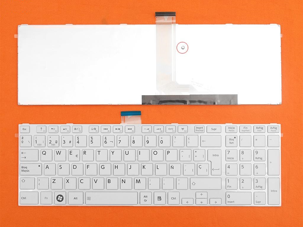 Toshiba Satellite C55 Klavye Türkçe Beyaz NSK-TVPSU 9Z.N7USU.B0U