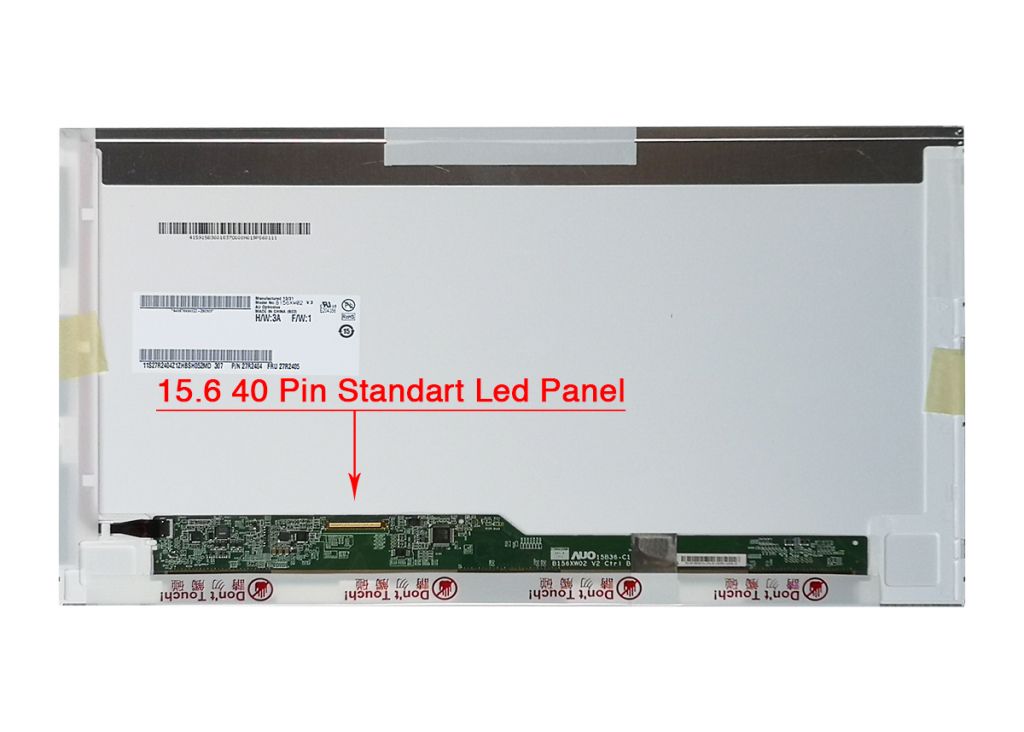 Au Optronics 15.6 40 Pin Led 1366X768 B156XW02 V3N156B6-L0B Boe NT156WHM-N50 B156XTN02.2 15.6 Orjinal Standart Mat Lcd Panel FRU 27R2405