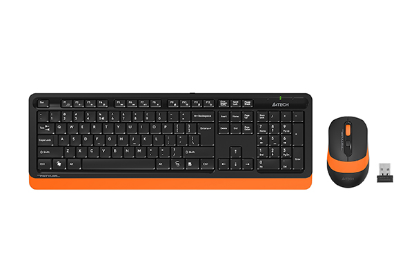 A4 Tech FG1010 Turuncu Usb Kablosuz Q Multımedya Klavye + Mouse Set