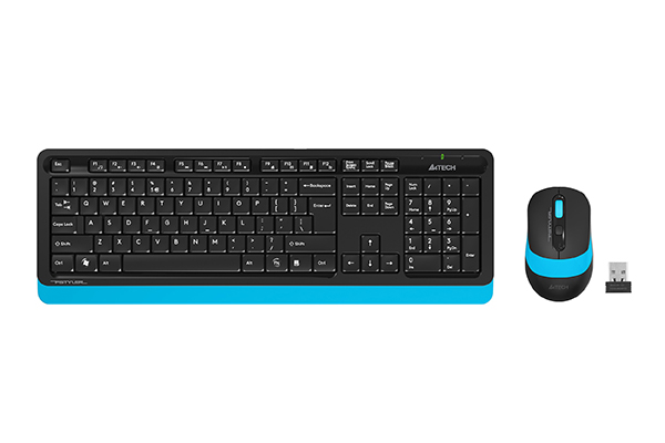 A4 Tech FG1010 Mavi Usb Kablosuz Q Multımedya Klavye + Mouse Set