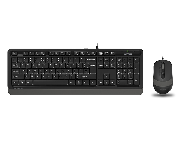 A4 Tech F1010 Q Usb Gri TR Multimedya Klavye + Optik Mouse