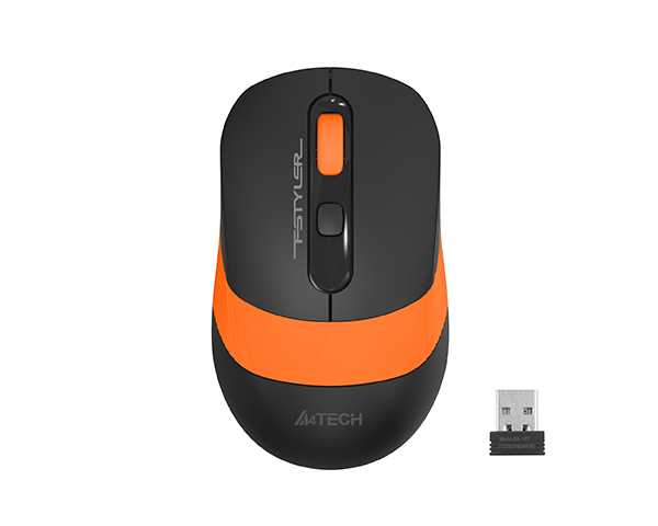 A4 Tech FG10 Kablosuz Optık Mouse Siyah/Turuncu