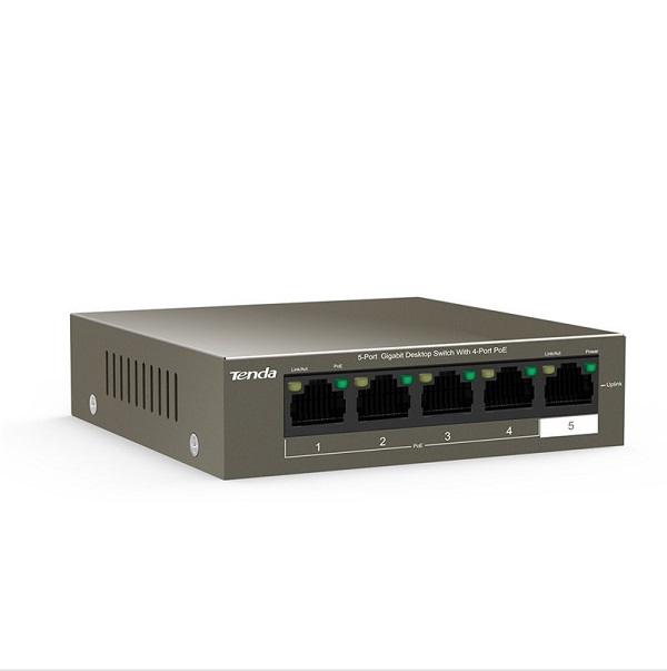 Tenda TEG1105P 4 Port 10/100/1000 PoE +1 Uplink Yönetilemez Switch 63W
