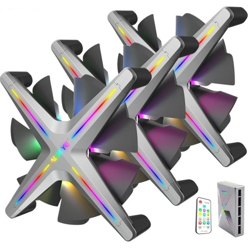 Alseye X12 A-RGB 3x120mm Uzaktan Kumandalı Kasa Fanı Seti