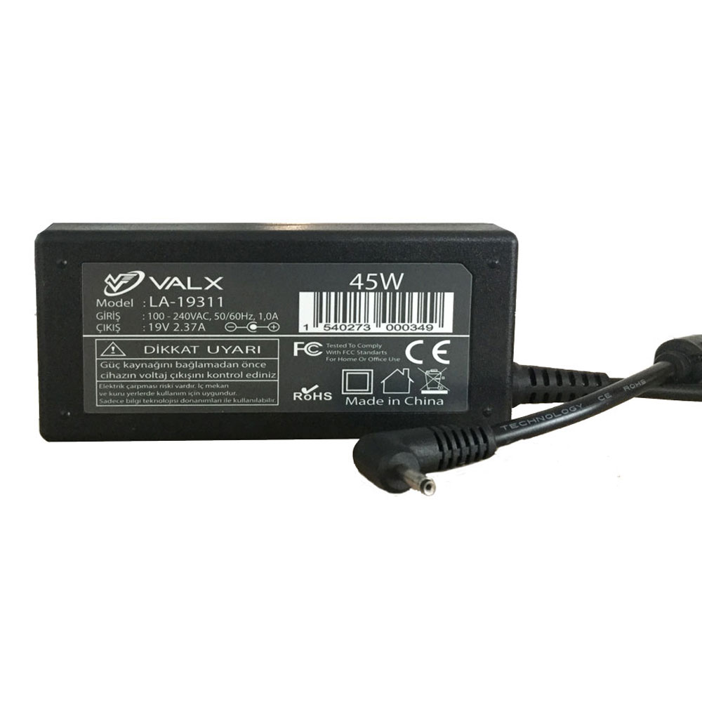 Valx LA-19311 19V 2.37A 3.0x1.1mm Asus Notebook Adaptör