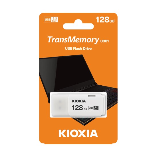 Kioxia LU301W128GG4 128GB USB3.2 GEN1 U301 Beyaz Usb Bellek