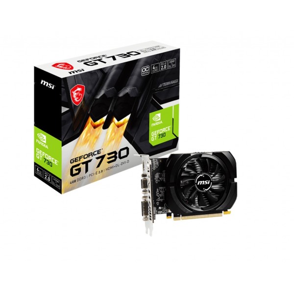 MSI Nvidia GT730K 4GB 64BİT DDR3 VGA/DVI/HDMI N730K-4GD3/OC