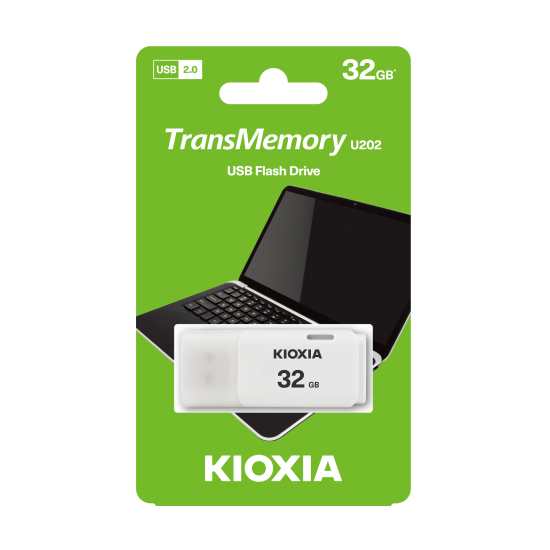 Kioxia U202 32GB USB2.0 Beyaz (LU202W032GG4)