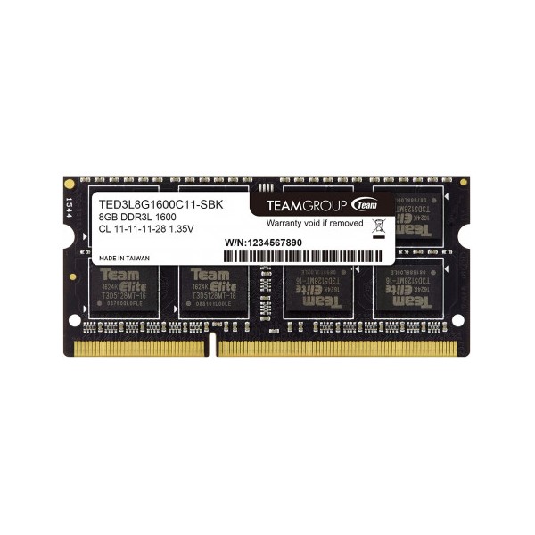 Team Elite 8GB DDR3 1600Mhz 1.35v SODIMM Ram
