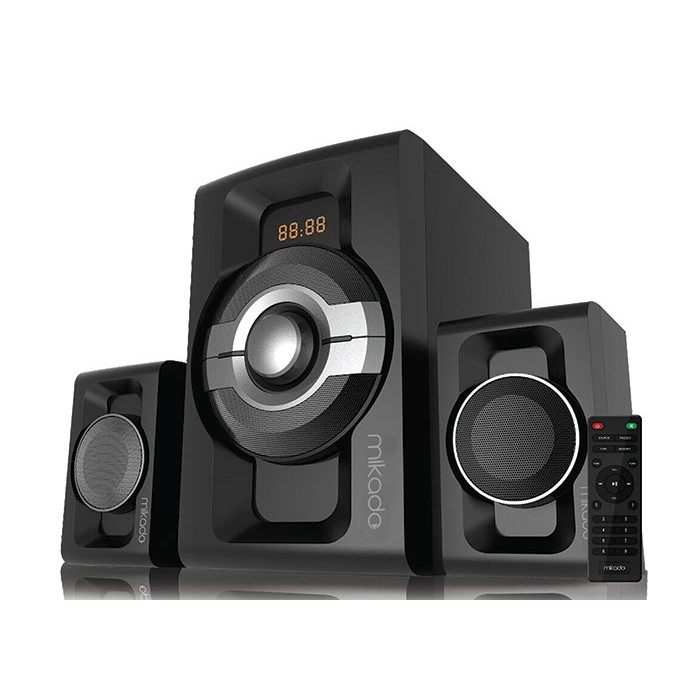 Mikado MD-854BT 2+1 30W Siyah Multimedya FM/BT/SD/USB Speaker Hoparlör