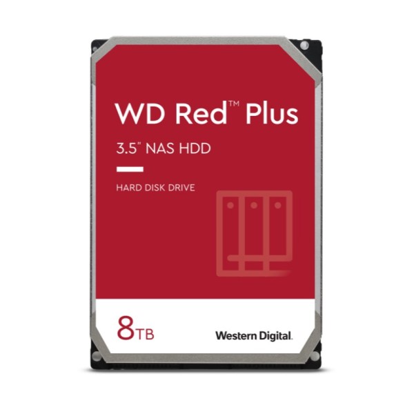 WD Red Plus 3.5 8TB SATA3 7200RPM 256MB Nas Diski WD80EFBX