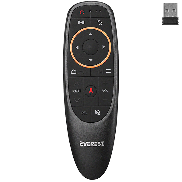 Everest EV-HM20 Sesli Komut Gyro Hava Haraket Tv Box Bilgisayar Smart Tv Air Mouse ve Kumanda