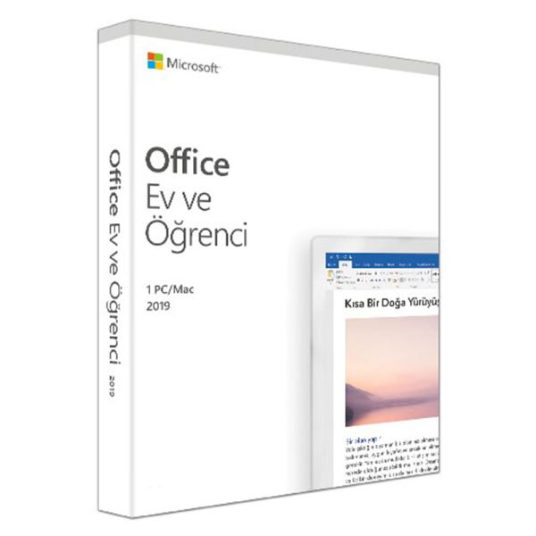 Microsoft Office 2019 Home And Student Türkçe Kutu 79G-05176