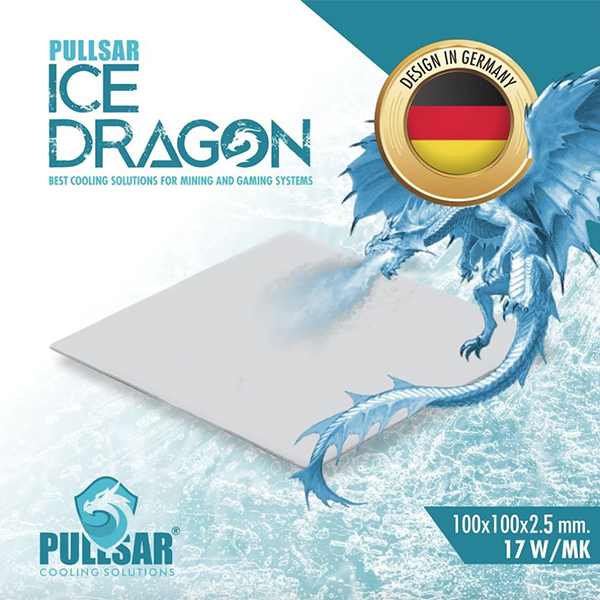 Pullsar ICE DRAGON Thermal Pad 100*100*2.5 mm 17 W/m*k