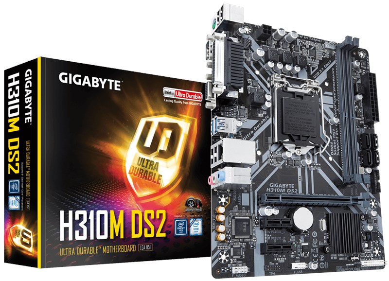 Gıgabyte H310M-DS2 LGA1151 DDR4 2666MHz VGA/RS232/LPT/GLAN Anakart