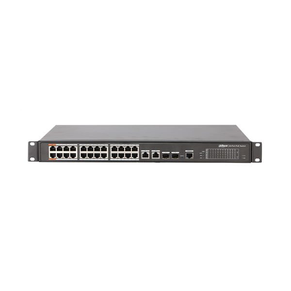 Dahua PFS4226-24ET-240 24 Port 10/100 PoE +2 Uplink +2 SFP Yönetilebilir Switch 240W