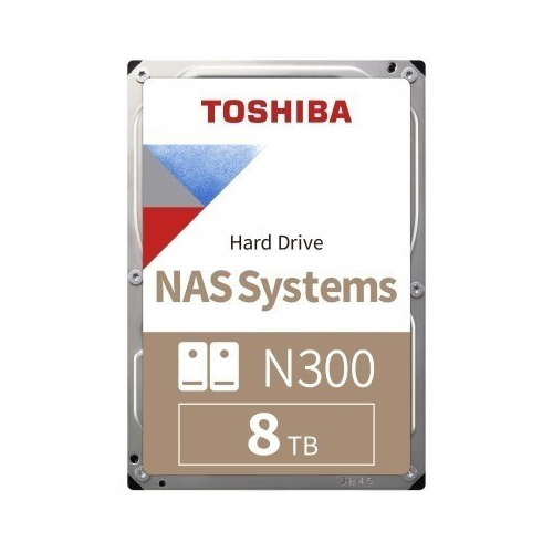 Toshiba N300 8TB 7200RPM Sata3 256MB Nas HDWG480UZSVA