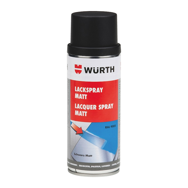 Würth Sprey Tampon Boya RAL9005 Mat Siyah 400ML Art.0893329005