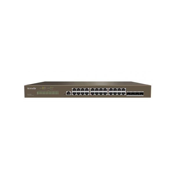 Tenda TEG5328F 24 Port 10/100/1000 +4 SFP L3 Rackmount Yönetilebilir Switch