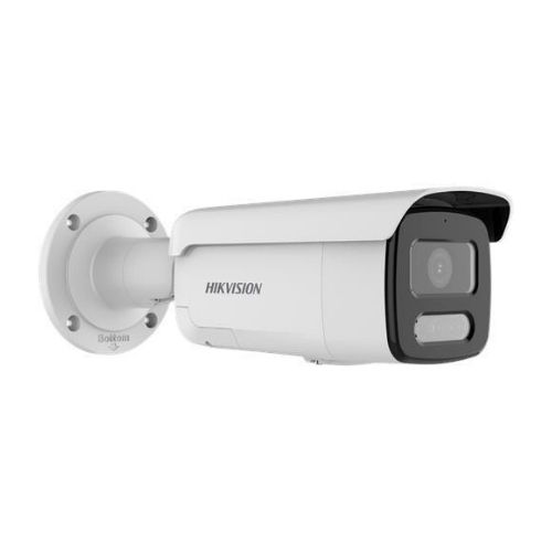 Hikvision DS-2CD2T47G2-LSU/SL Poe 4MP 4mm 60 metre Sabit Lensli ColorVu AcuSense IR Bullet IP Kamera (H.265+)(Dahili Sesli Uyarı Alarmı)