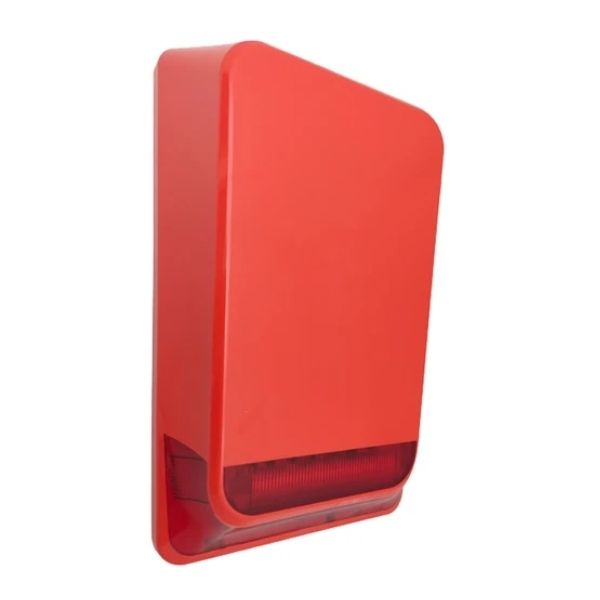 Teknim TFS-5792 24V Kırmızı Harici Flaşörlü Alarm Sireni