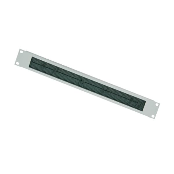 Ager 1U 19 inch Kablo Düzenleme Paneli Patchcord Giriş Holü, Fırçalı Tip Beyaz AA-PGF01U19-A-B1-1U (S1 7035)