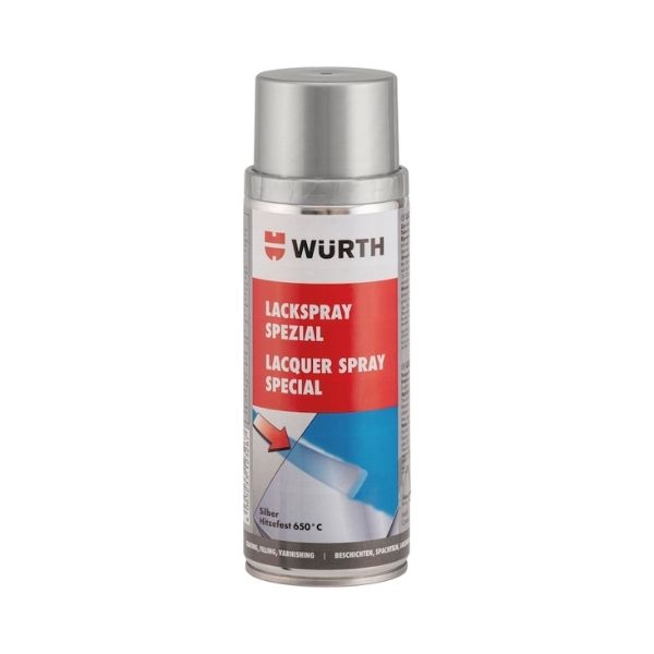 Würth 650 Derece Isıya Dayanaklı Sprey Boya Gümüş  400ML Art.0893357051