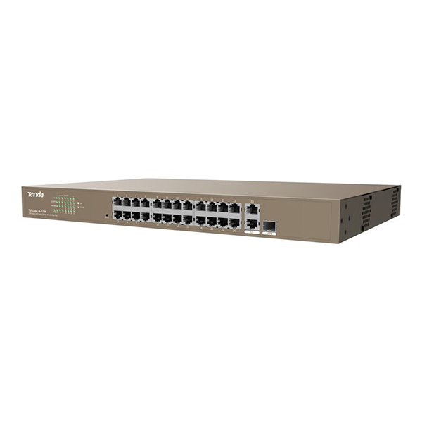 Tenda TEF1226P-24-410W 24 Port 10/100 PoE +2 Uplink +1 SFP Web Yönetilebilir Switch 410W
