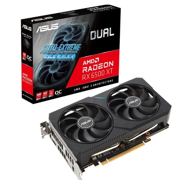 Asus RX6500XT 4GB GDDR6 64Bit Dual DP/Hdmı Dual-RX6500XT-O4G Ekran Kartı