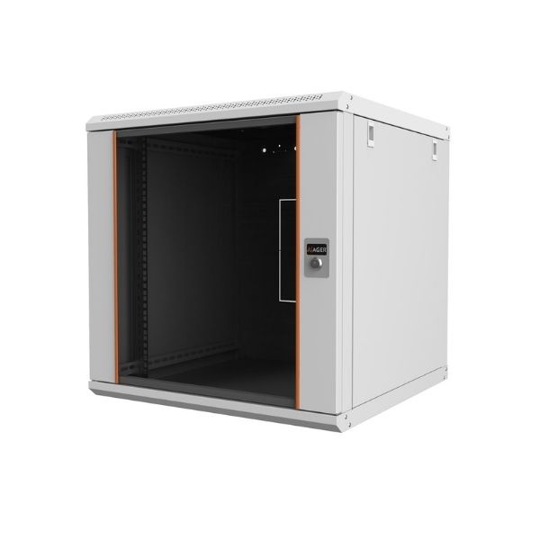 Ager 12U 600x600 Montajlı Agena Base Serisi Duvar Tipi Kabinet 2 Cihaz Dikmeli AG-AB12U6060B1-A0BB-A-M1-12U6060