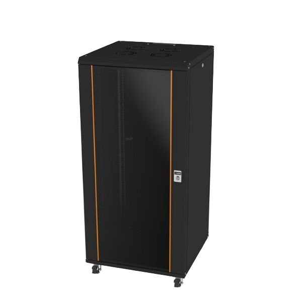 Ager 26U 600x800 Montajlı Agena Serisi Dikili Tip Kabinet Siyah AG-AN26U6080S1-CFAA-A-M1-26U6080(Tekerlik Takımı Dahil)