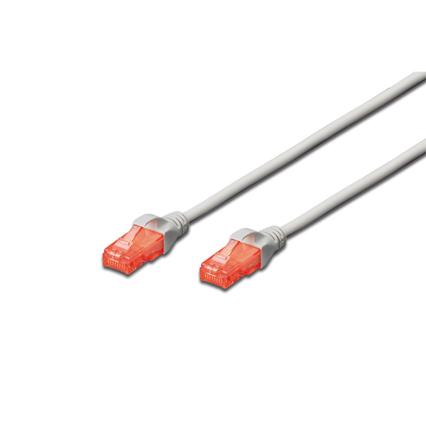 Digitus DK-1617-0025 0.25m U-UTP Gri CAT6 Yanmaz Patch Cord Kablo