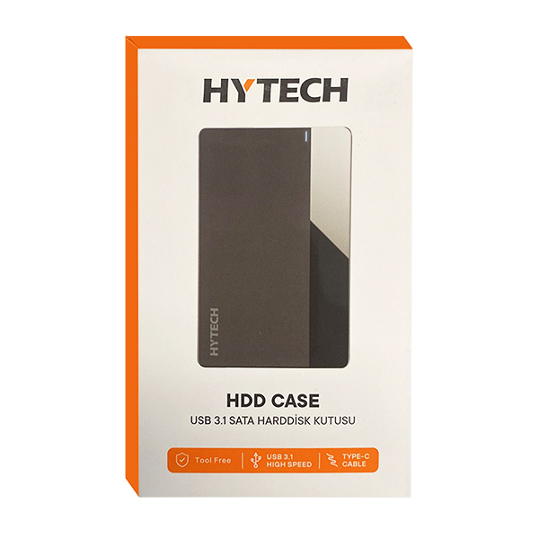 Hytech HY-HDC26 Siyah 2.5 TypeC to TypeC USB 3.1 Sata Harddisk Kutusu
