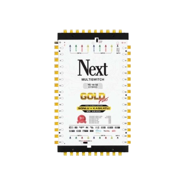 Next YE-10/32 Hybrid Gold Plus Multiswitch Sonlu Kaskatlı Uydu Santrali