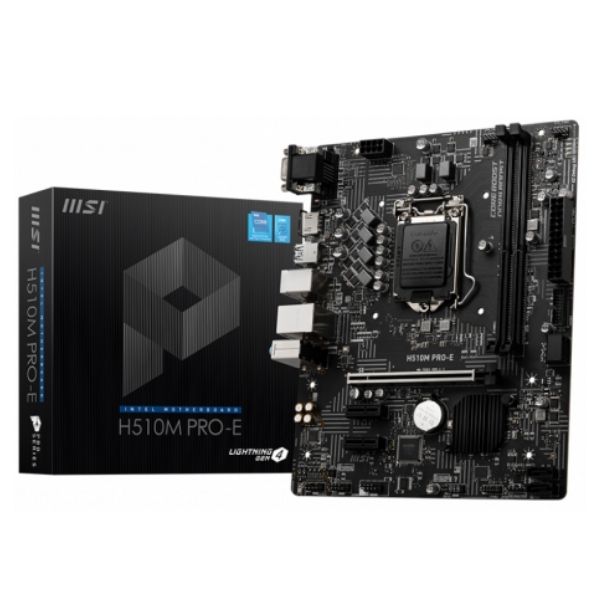 Msi H510M Pro-E Soket 1200 DDR4 3200Mhz Hdmi USB3.2 mATX