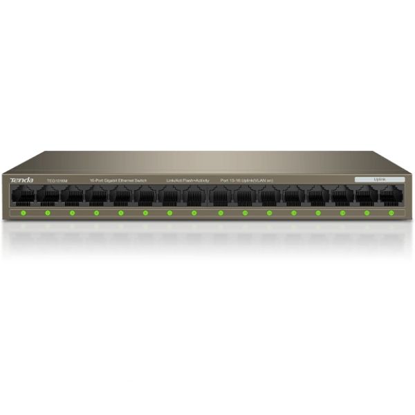 Tenda TEG1016M 16 Port 10/100/1000 Rackmount Yönetilemez Switch