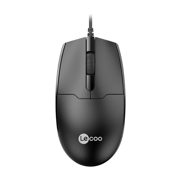 Lenovo Lecoo MS101 USB Kablolu 1200 Dpi Optik Mouse Siyah