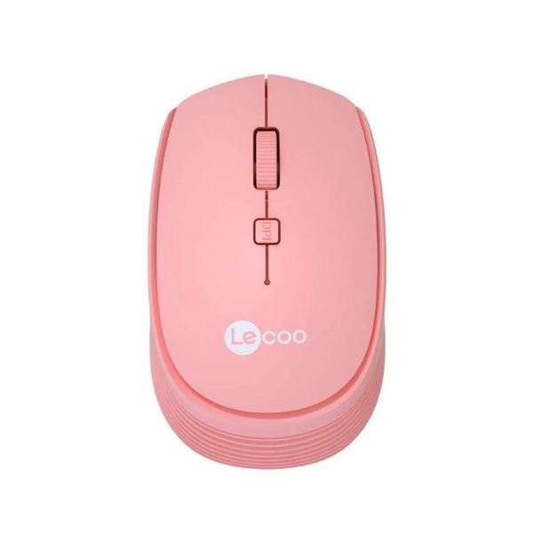 Lenovo Lecoo WS202 Kablosuz 1200 Dpi Optik Mouse Pembe