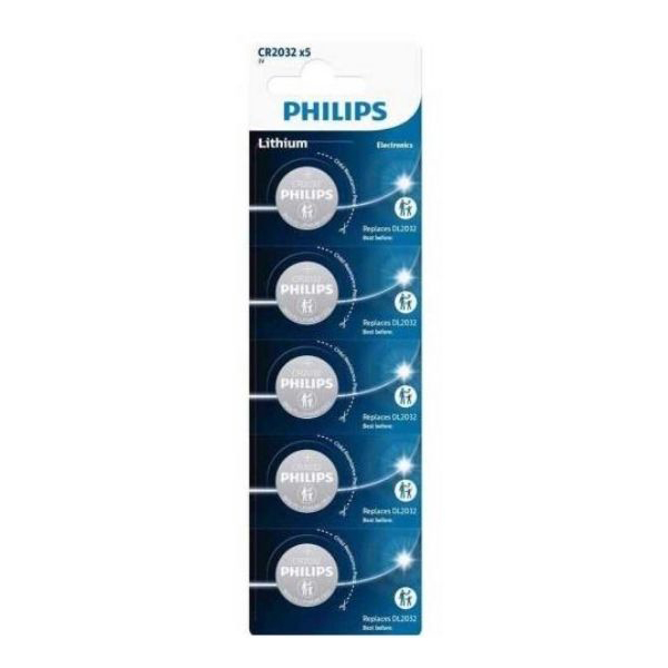 Philips CR2032P5/01B CR2032 3.0V Lityum 5 li Pil Kart