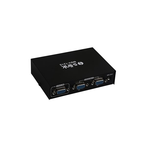 S-link MSV-1215 2 VGA 200Mhz Monitör Çoklayıcı Splitter